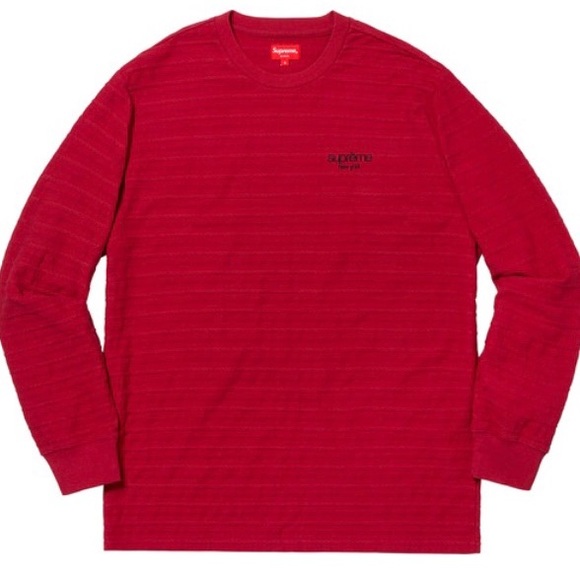 Supreme red rope stripe T-shirt